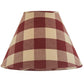 Park Designs Wicklow Check 14" Garnet Lamp Shade
