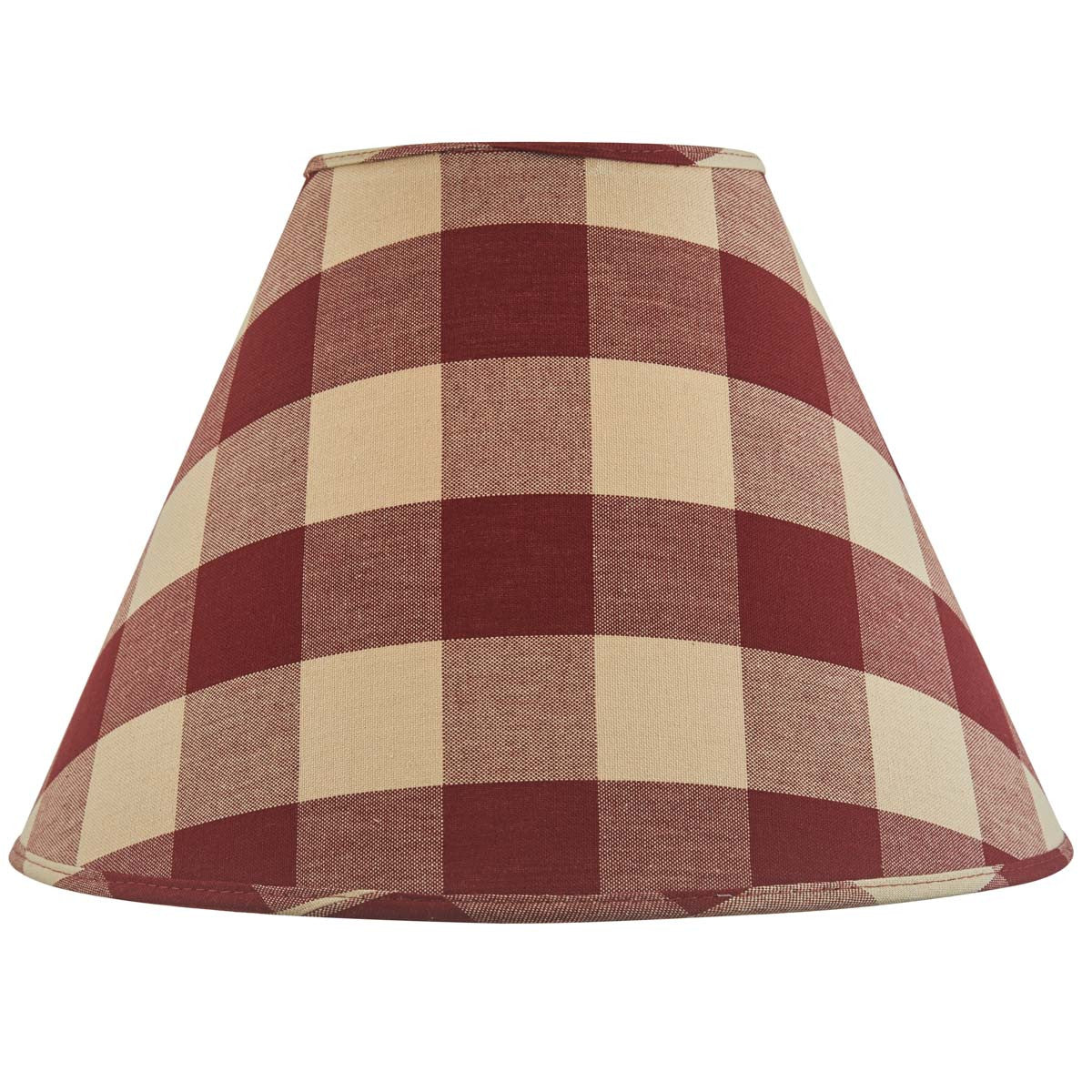 Park Designs Wicklow Check 14" Garnet Lamp Shade
