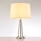 Pasargad Home 15" Canova White Metal & Crystal Table Lamp