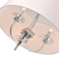 Pasargad Home Azure 20" Chrome Metal & Glass Chandelier