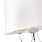 Pasargad Home Azure 20" Chrome Metal & Glass Chandelier
