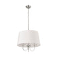 Pasargad Home Azure 20" Chrome Metal & Glass Chandelier