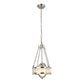 Pasargad Home Bistro 13" Chrome Metal & Glass Pendant Light