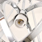 Pasargad Home Bistro 13" Chrome Metal & Glass Pendant Light