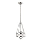 Pasargad Home Bistro 13" Chrome Metal & Glass Pendant Light