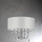Pasargad Home Bizet 21" Chrome Metal & Cystal Chandelier