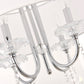 Pasargad Home Bizet 21" Chrome Metal & Cystal Chandelier