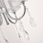 Pasargad Home Bizet 21" Chrome Metal & Cystal Chandelier