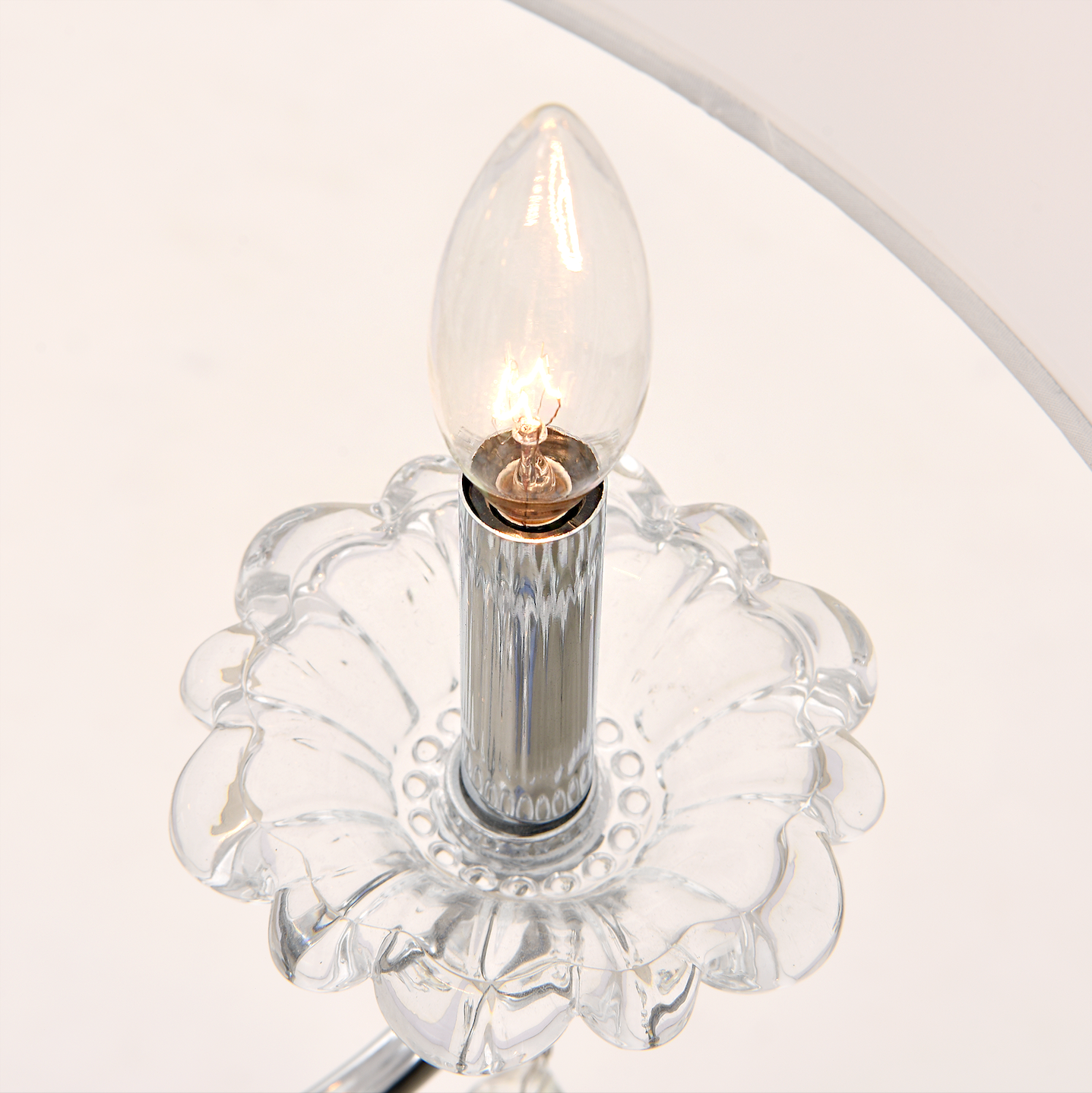 Pasargad Home Bizet 21" Chrome Metal & Cystal Chandelier