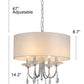 Pasargad Home Bizet 21" Chrome Metal & Cystal Chandelier