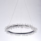 Pasargad Home Claire 24" Black Metal & Crystal Chandelier