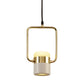 Pasargad Home Enzo 6" Black & Bronze Glass Pendent Light