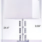 Pasargad Home Fredo 14" White Metal & Crystal Table Lamp