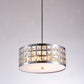 Pasargad Home Hermoza 14" Chrome Metal & Crystal Pendant Light
