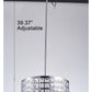 Pasargad Home Hermoza 14" Chrome Metal & Crystal Pendant Light