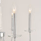 Pasargad Home Hestia 26" Chrome Metal & Cystal Chandelier