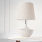 Pasargad Home Jade 15" White Metal & Ceramic Table Lamp