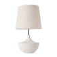Pasargad Home Jade 15" White Metal & Ceramic Table Lamp