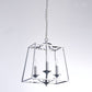 Pasargad Home Lionnel 15" Chrome Metal & Glass Chandelier