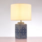 Pasargad Home Margaret 11" White & Blue Ceramic Table Lamp