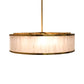 Pasargad Home Modern Gatsby 31" Frosted Gold Glass & Steel Chandelier