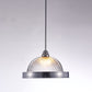 Pasargad Home Natalie 14" Chrome Metal & Glass Pendant Light