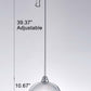 Pasargad Home Natalie 14" Chrome Metal & Glass Pendant Light