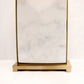 Pasargad Home Reign 16" White Marble & Gold Metal Body Table Lamp