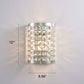 Pasargad Home Rene 9" Chrome Metal & Crystal Sconce