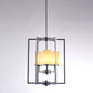 Pasargad Home Riva 13" Chrome & White Glass Chandelier