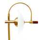 Pasargad Home Scion 17" Modern Round Metal Base Gold Table Lamp