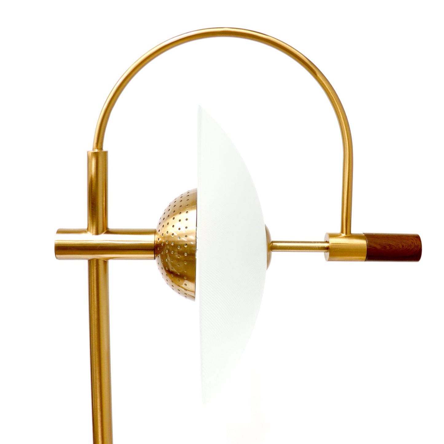 Pasargad Home Scion 17" Modern Round Metal Base Gold Table Lamp