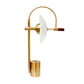 Pasargad Home Scion 17" Modern Round Metal Base Gold Table Lamp