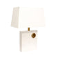 Pasargad Home Verona 17" White & Gold Marble Table Lamp