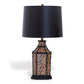 Port 68 Amelia Leopard Antique Table Lamp with Hardback Drum Shade