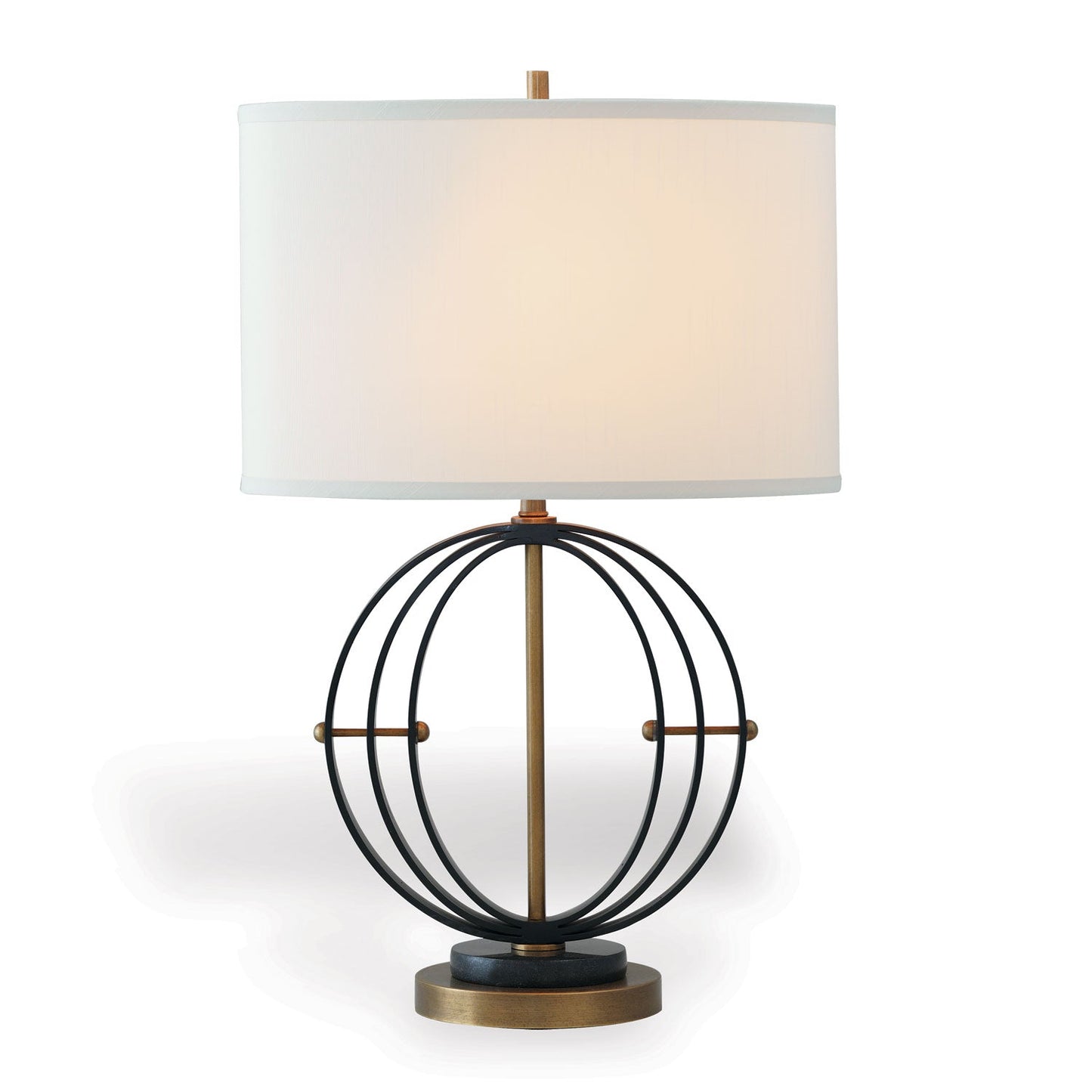 Port 68 Andrew 27" Modern Table Lamp with Oval Hardback Shade