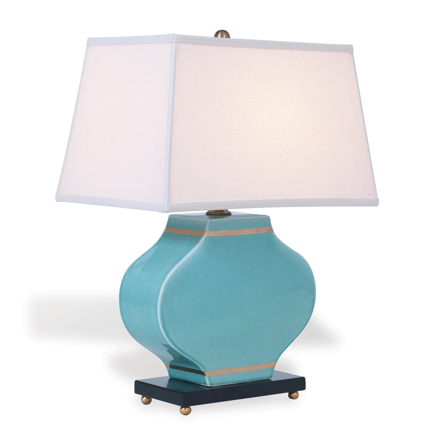 Port 68 Carol Celadon 27" Table Lamp with Rectangle Softback Shade