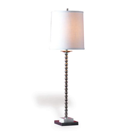 Port 68 Celeste Buffet Modern Table Lamp with White Round Drum Hardback Shade