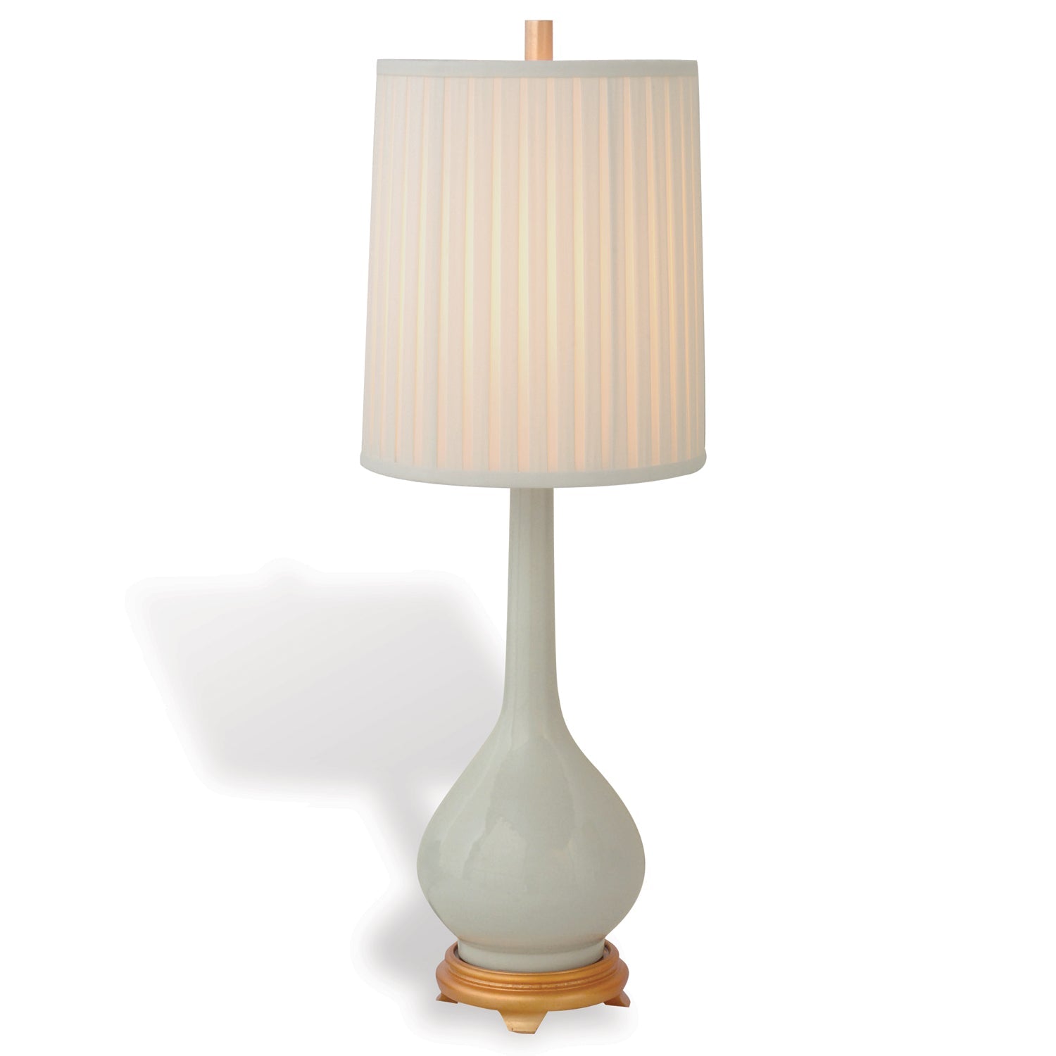 Port 68 Daniel White 28" Table Lamp with Beige Round Softback Shade