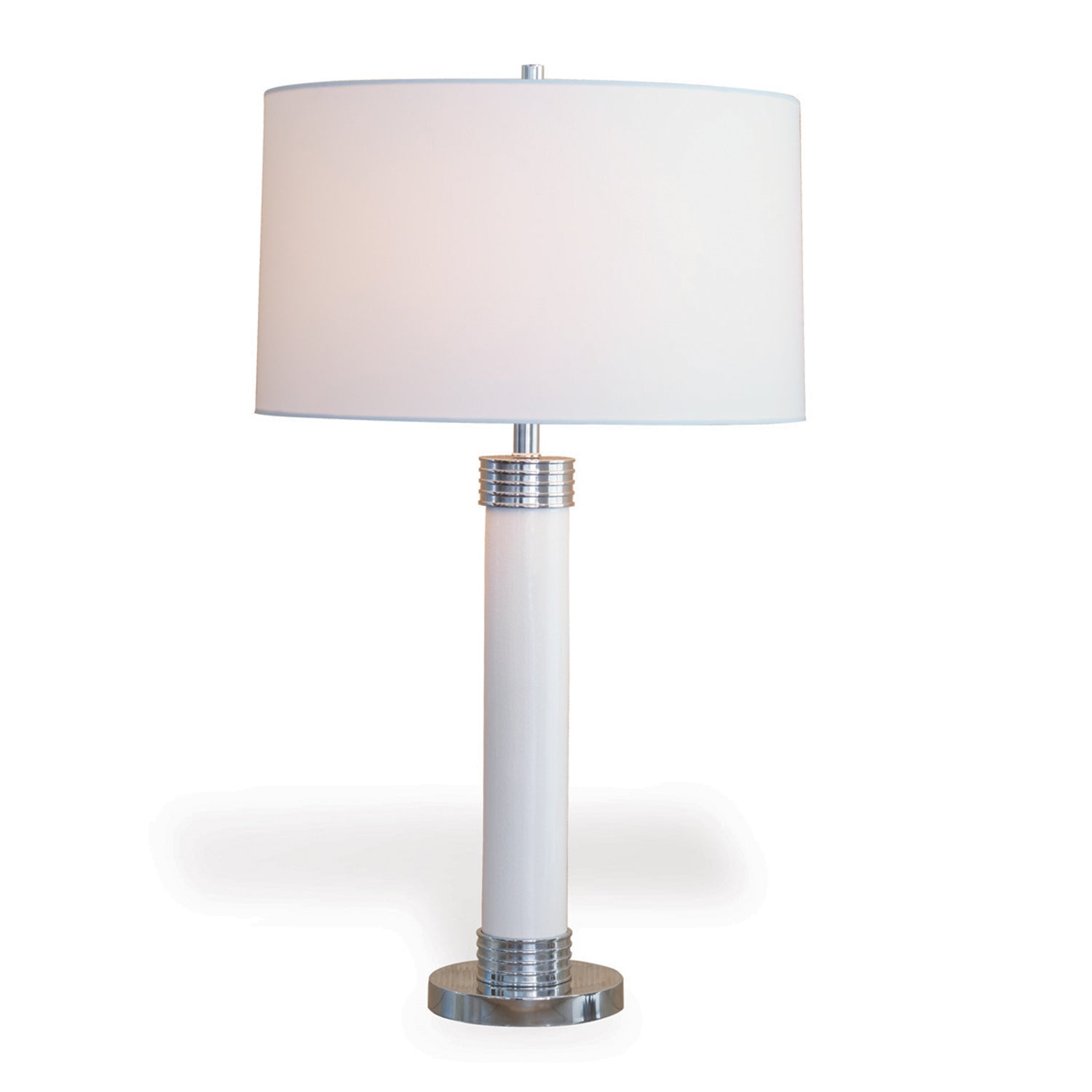 Port 68 Dearborn Cream 31" Table Lamp with White Round Drum Hardback Shade