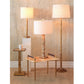 Port 68 Delfern Gold Buffet Set of 2 Table Lamp with Beige Hardback Shade