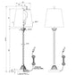 Port 68 Delfern Gold Buffet Set of 2 Table Lamp with White Hardback Shade