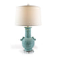 Port 68 Dynasty Celadon Antique Table Lamp with Hardback Shade