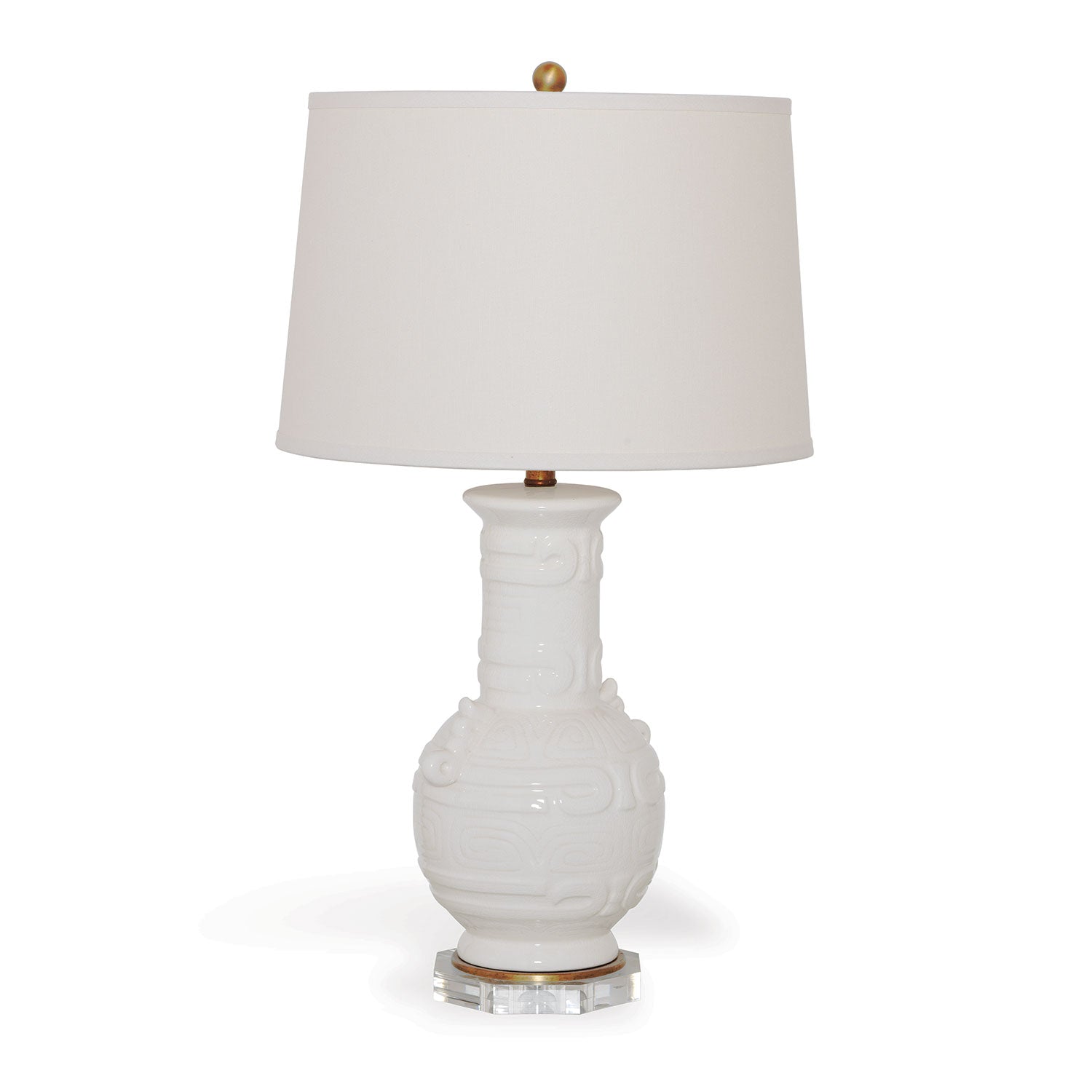 Port 68 Dynasty Cream Antique Table Lamp with Hardback Shade