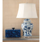 Port 68 Georgia Blue Lamp 31" Table Lamp with Softback Empire Shade