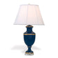 Port 68 Greenwich Indigo Classic Table Lamp with White Softback Empire Shade