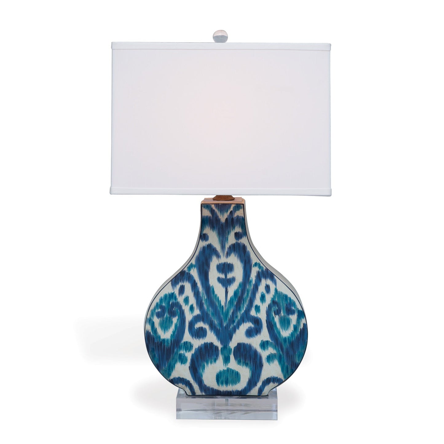 Port 68 Greystone Indigo 30" Table Lamp with White Hardback Shade