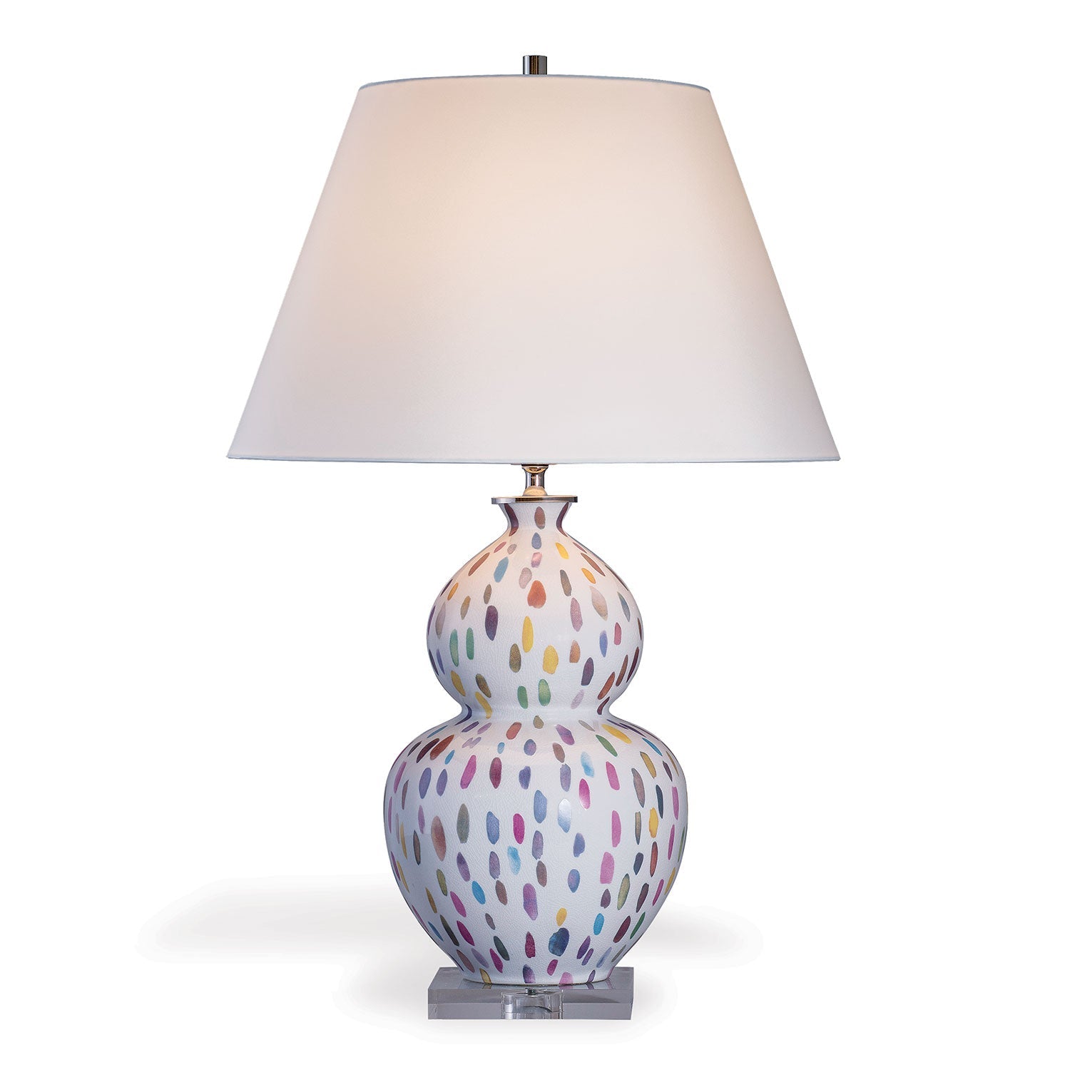 Port 68 Jamboree Magenta Table Lamp with Round Hardback Shade