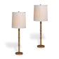 Port 68 Lauderdale Gold Buffet 33" Set of 2 Table Lamp with Beige Softback Shade