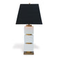 Port 68 Manhattan Modern Table Lamp with Black Square Hardback Shade